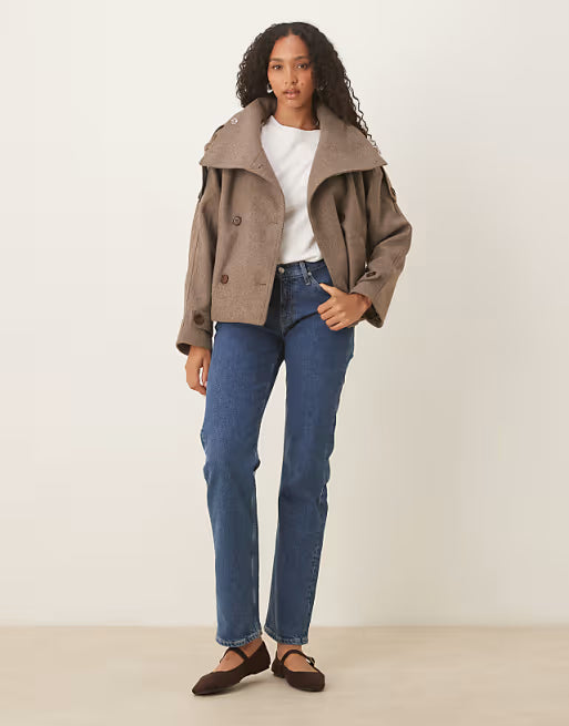 Selvia® Cropped Trench Coat