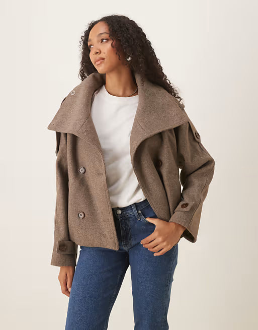 Selvia® Cropped Trench Coat